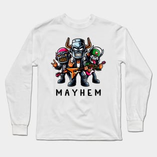 Skull Metal Mayhem Long Sleeve T-Shirt